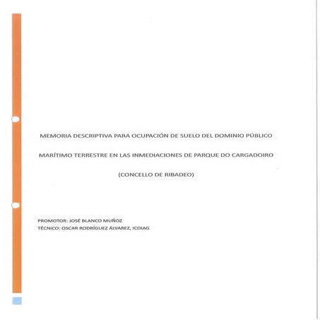 informe para petición de autorización de chiringuito en pleno parque do Carga...