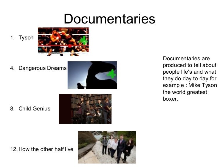 Documentaries.ppt 3 types of media production examples unit 4