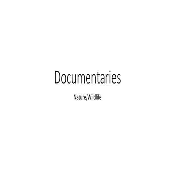 Documentaries Nature