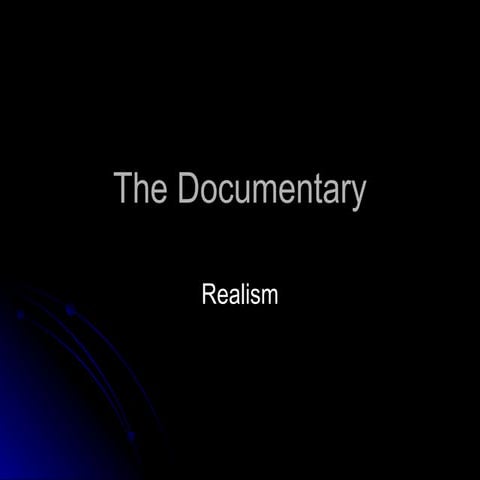 IB Film- Documentaries