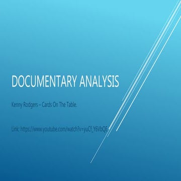 Documentary analysis