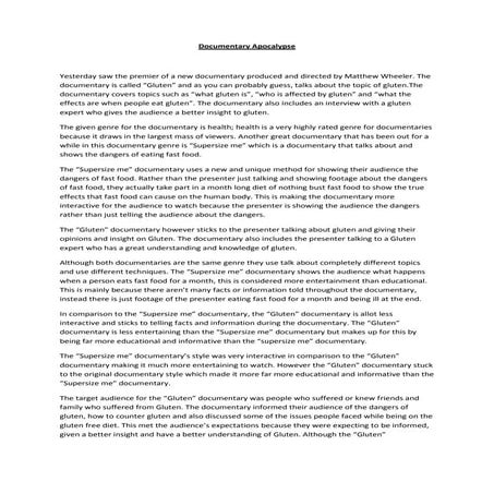 Documentary apocalypse