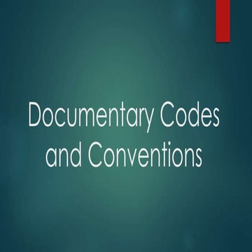 Codes and conventions of interviews | PPTX