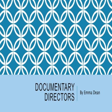 Documentary directors
