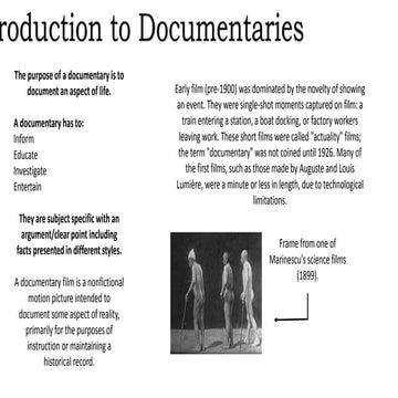Documentary Genre Analysis