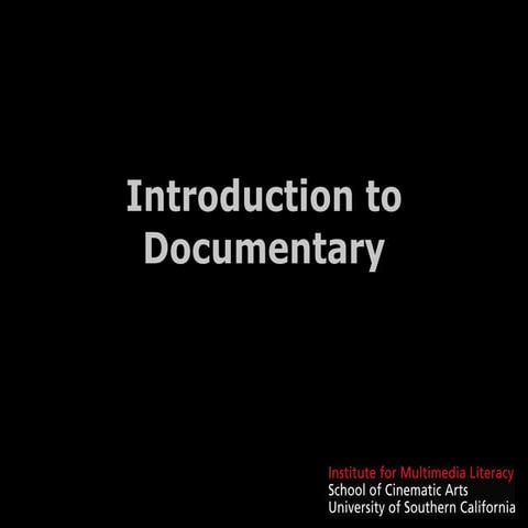 Basic Documentary Genres Outline