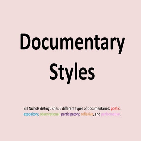 Documentary Styles