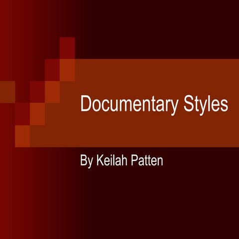Documentary styles