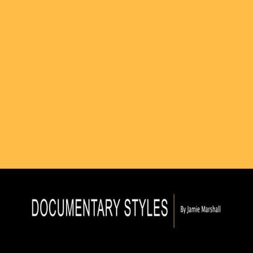Types of documentaries 2 | PPTX