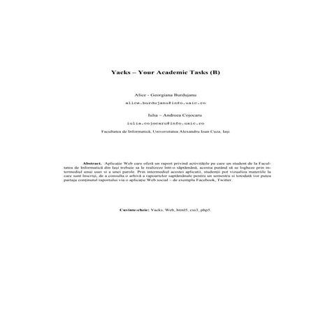 Documentatie Your Academic Tasks