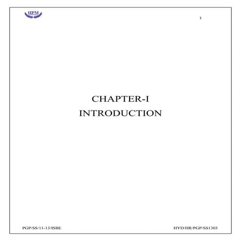 training and development project IIPM 