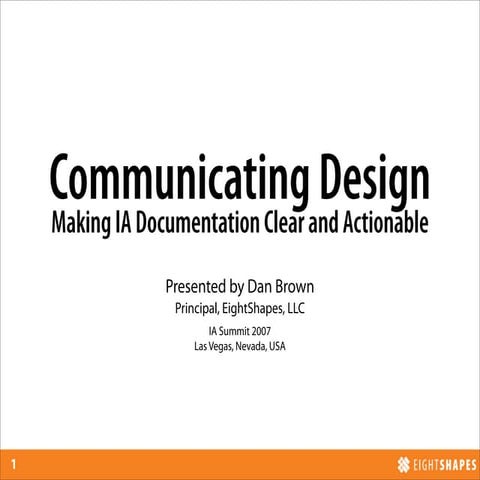 Documentation Workshop @ IA Summit