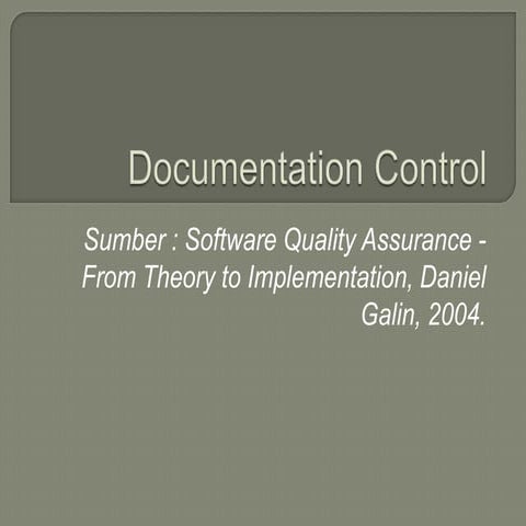 Documentation Control | PPT