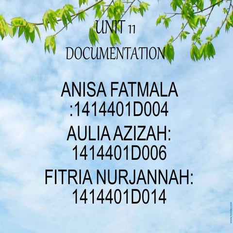 Documentation english lesson