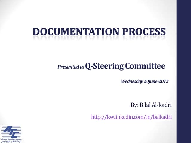 Documentation MUST