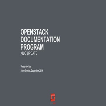 Documentation Updates - Kilo Edition