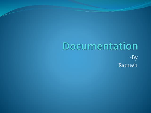 requirement documentation 