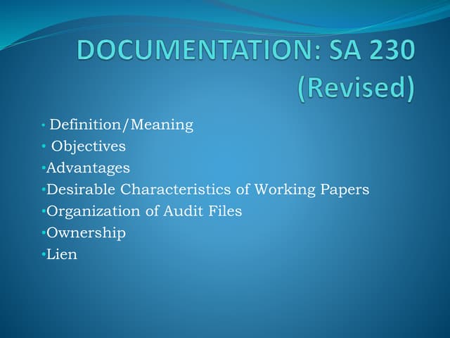 Documentation 