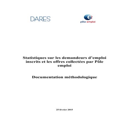 Documentation méthodologique relative aux statistiques sur les demandeurs d’e...