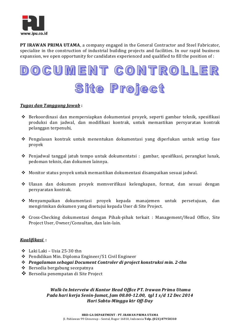 Document Controller