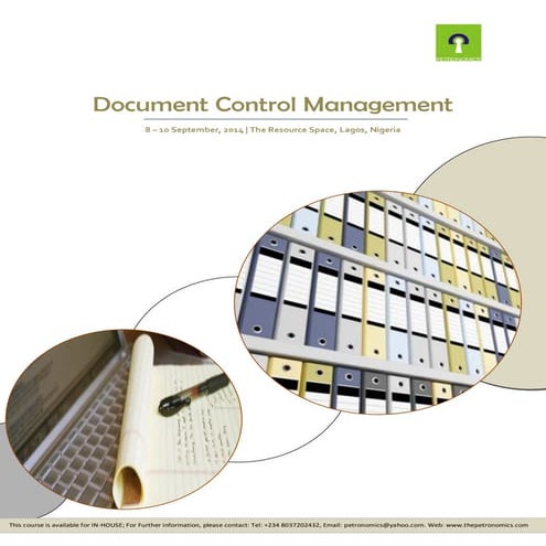 Document Control Management Lagos, (2nd run)