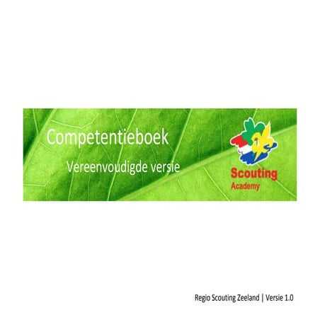 Kwalificatiekaart leiding bevers welpen scouts | PDF