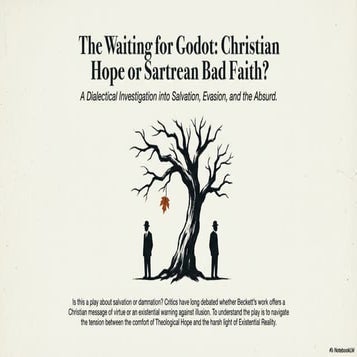 The Waiting for Godot: Christian Hope or Sartrean Bad Faith ? | PDF