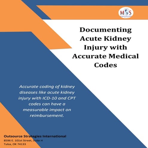 Documenting Acute Kidney Injury with Accurate Medical Codes | PDF