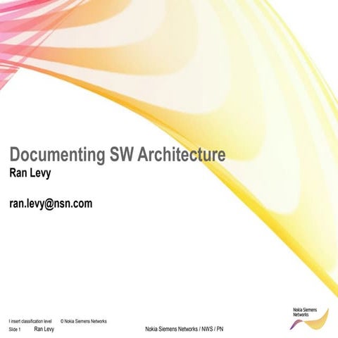 Documenting sw acrchitecture