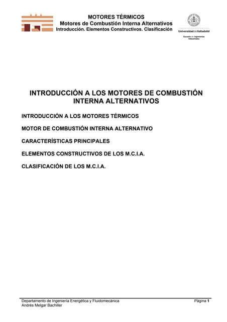 Parametros geometricos de motores | PDF