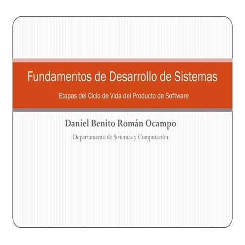 Etapas de Desarrollo Software