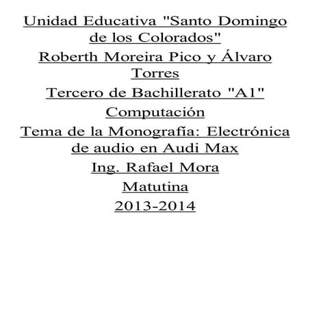 electronica en audio