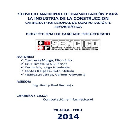 Proyecto Final de Cableado Estructurado