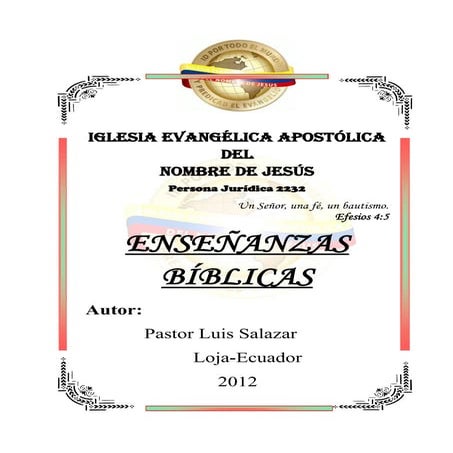 ENSEÑANZAS BÍBLICAS 