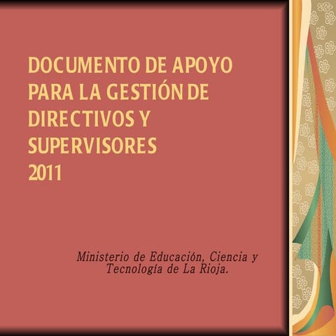 Documento de apoyo para la gestión de directivos