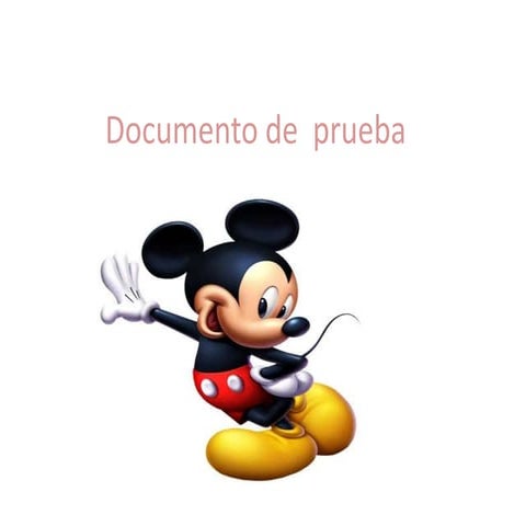 Documento de  prueba