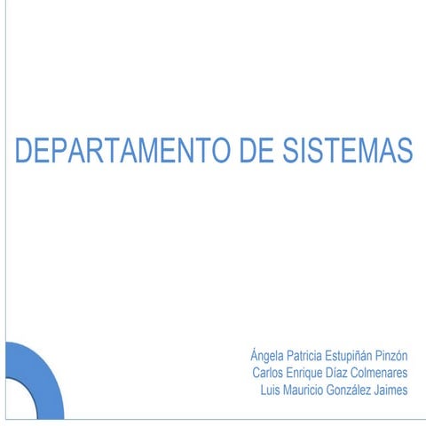 Departamento de Sistemas