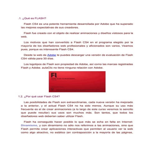 Paneles de información en Adobe Flash | PDF