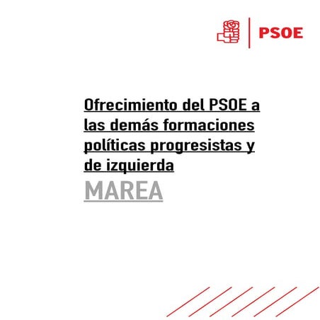 Oferta PSOE a partidos izquierda En Marea