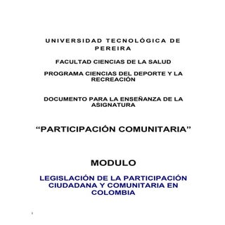 LEGISLACIÓN DE LA PARTICIPACIÓN CIU...