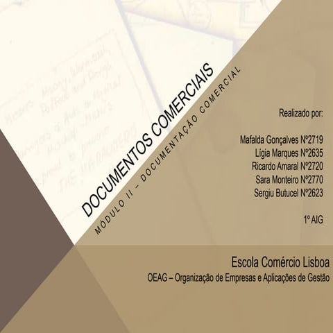 Documentos comerciais 
