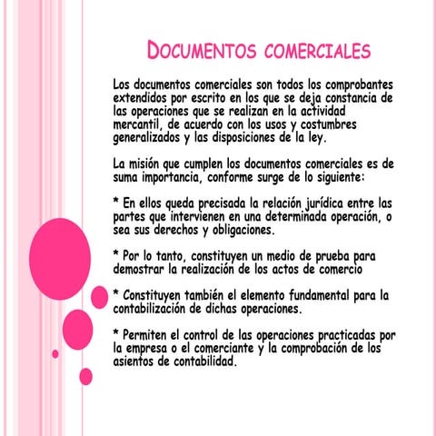 Documentos comerciales