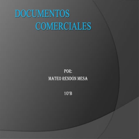 Documentos comerciales