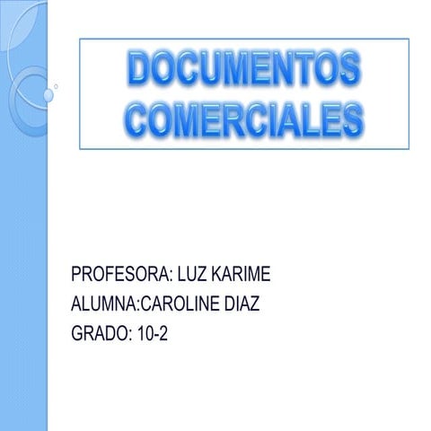 Documentos comerciales
