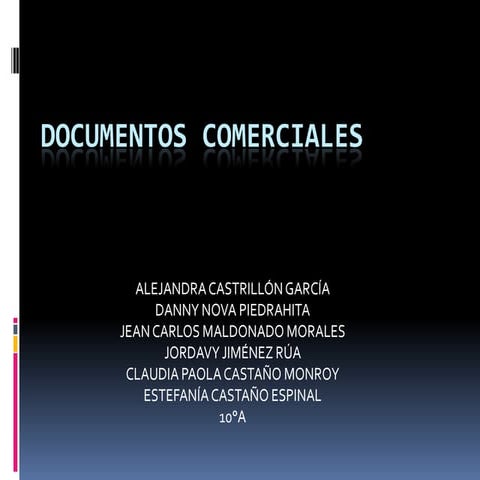 Documentos comerciales