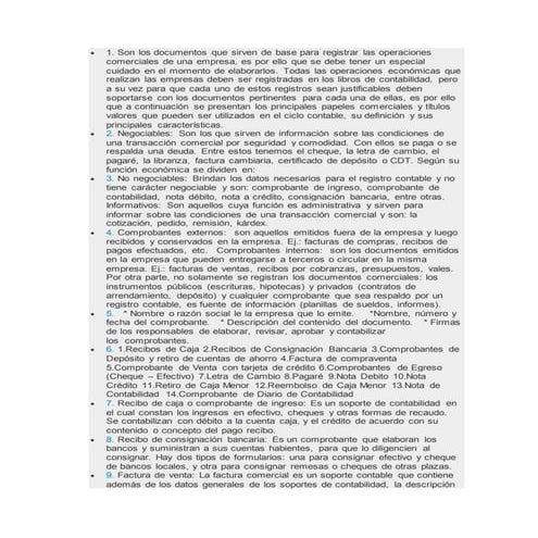Documentos comerciales