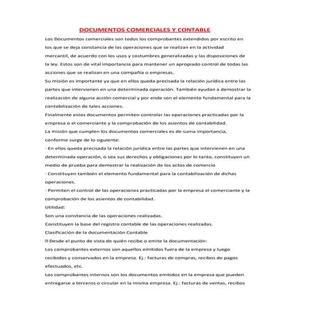 Documentos Comerciales