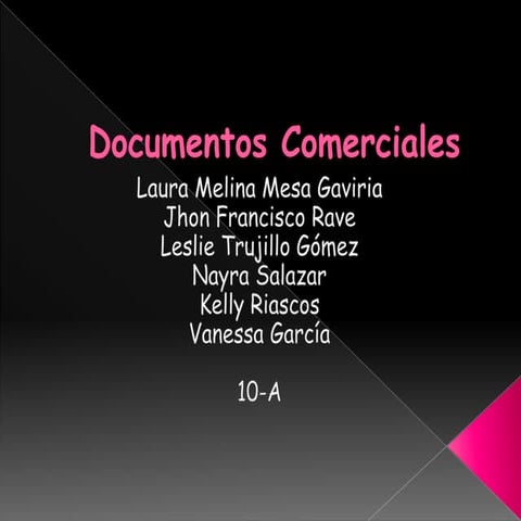 Documentos comerciales