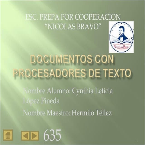 Documentos con procesadores de texto
