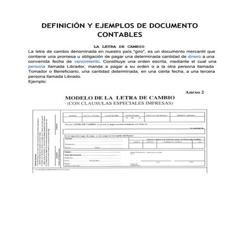 Letra de cambio. | PPTX